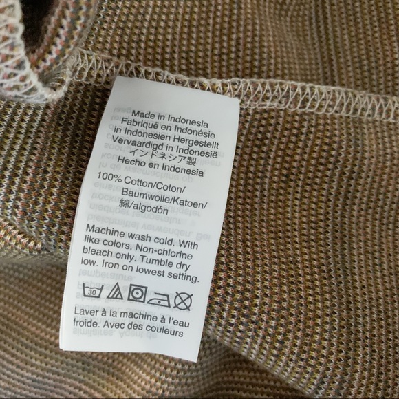 Madewell Texture & Thread Striped Button Front Top - Picture 6 of 6